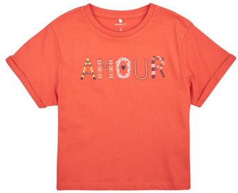Tričká s krátkym rukávom Name it  NKFTMORINA SS LOOSE TOP PS