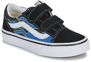 Nízke tenisky Vans  Old Skool V PIXEL FLAME BLACK/BLUE