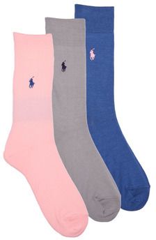 Ponožky Polo Ralph Lauren  84023PK-MERC 3PK-CREW SOCK-3 PACK