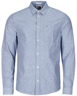 Košele s dlhým rukávom Tommy Jeans  TJM REG LINEN BLEND SHIRT