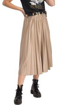 Sukňa Vila  Nitban Midi Skirt - Sand Shell