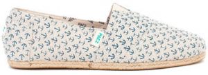 Espadrilky Paez  Kids Original Raw - Print Linen Blue