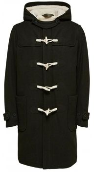Kabáty Selected  Einfield Duffle Jacket - Olive Night