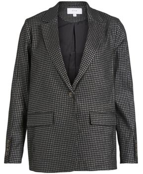 Kabáty Vila  Coat Shine L/S - Black/Silver