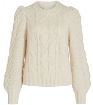 Svetre Vila  Knit Fimines L/S - Birch