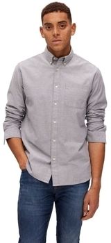 Košele s dlhým rukávom Selected  Noos Regrick Oxford Shirt - Pirate Black