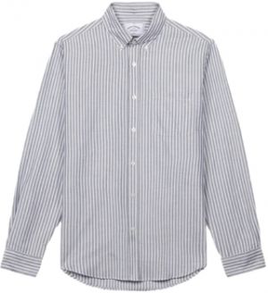 Košele s dlhým rukávom Portuguese Flannel  Belavista Stripe Shirt - Black