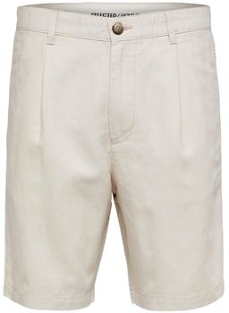 Šortky/Bermudy Selected  Comfort-Jones Linen - Oatmeal