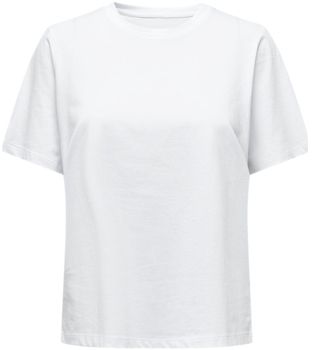 Mikiny Only  T-Shirt  S/S Tee -Noos - White