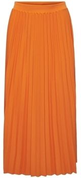 Sukňa Only  Melisa Plisse Skirt - Orange Peel