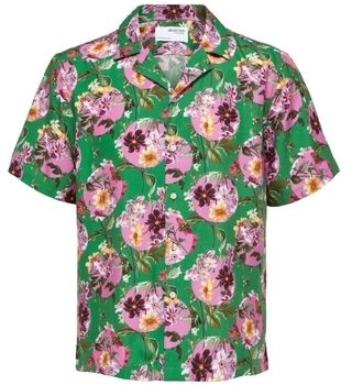 Košele s dlhým rukávom Selected  Relax Liam Shirt - Jolly Green