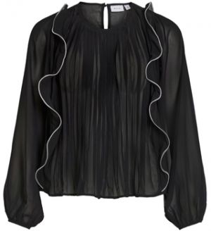 Blúzka Vila  Top Metina L/S - Black