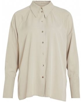 Blúzka Vila  Shirt Storia L/S - Feather Grey