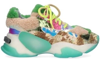 Módne tenisky Exé Shoes  EXÉ G168-8 - Beige Green Fuschia