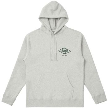 Mikiny Sanjo  Hooded Flocked Logo - Grey