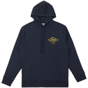 Mikiny Sanjo  Hooded Flocked Logo - Navy