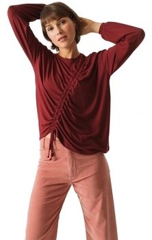 Mikiny Skfk  T-Shirt Bezi - Burgundy