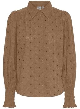 Blúzka Y.a.s  YAS Shirt Surio L/S - Toasted Coconut