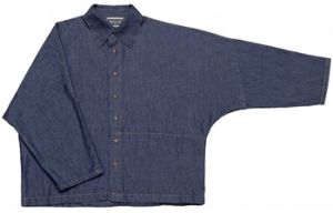 Blúzka 10 To 10  Denim Shirt - Dark Denim