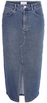 Sukňa Noisy May  Noos Kath Midi Skirt - Medium Blue Denim