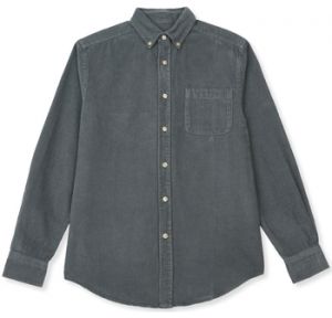 Košele s dlhým rukávom Portuguese Flannel  Lobo Shirt - Antracite