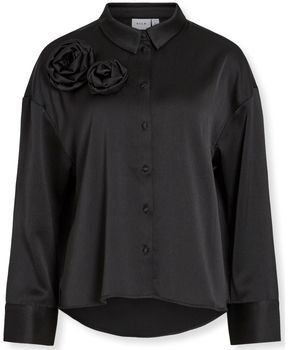 Blúzka Vila  Medina Rose Shirt L/S - Black
