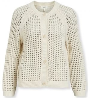Svetre Object  Charlie Cardigan L/S - Sandshell