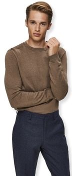 Svetre Selected  Noos Berg Crew Knit - Teak