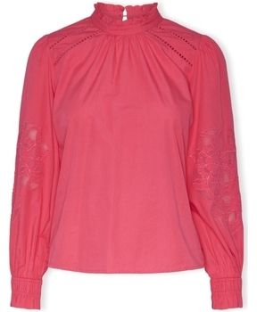 Blúzka Y.a.s  YAS Chelle Top L/S - Raspberry Sorbet