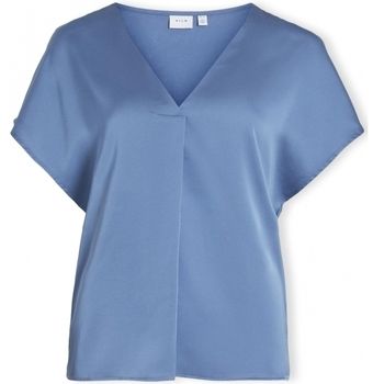 Blúzka Vila  Noos Top Ellette V - Coronet Blue