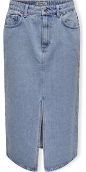 Sukňa Only  Noos Bianca Midi Skirt - Light Blue Denim