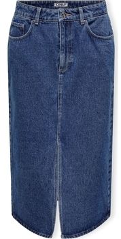 Sukňa Only  Noos Bianca Midi Skirt - Medium Blue Denim