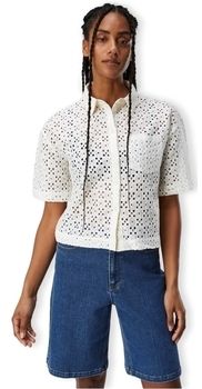 Blúzka Object  Emilia Shirt S/S - Sands