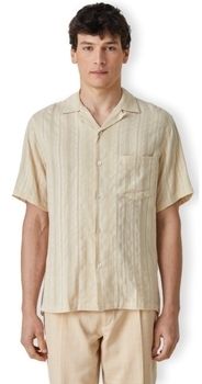 Košele s dlhým rukávom Portuguese Flannel  Almada Shirt - Ecru