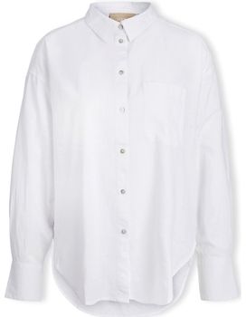 Blúzka Jjxx  Jamie Linen Shirt L/S - White