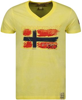 Tričká s krátkym rukávom Geo Norway  SW1561HGN-LIGHT YELLOW