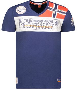 Tričká s krátkym rukávom Geographical Norway  SX1130HGN-Navy