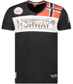 Tričká s krátkym rukávom Geographical Norway  SX1130HGN-Black