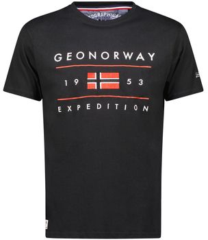 Tričká s krátkym rukávom Geo Norway  SY1355HGN-Black