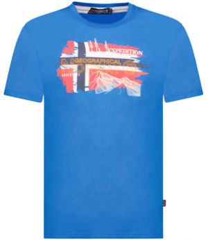 Tričká s krátkym rukávom Geographical Norway  SY1366HGN-Blue