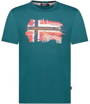 Tričká s krátkym rukávom Geographical Norway  SY1366HGN-GREEN SAPIN
