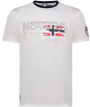 Tričká s krátkym rukávom Geographical Norway  SY1450HGN-White