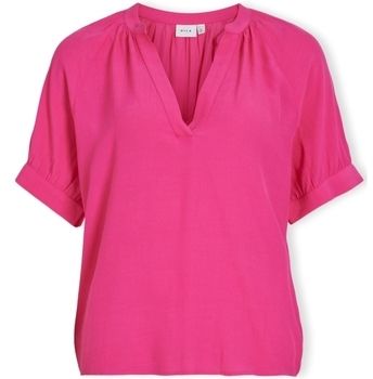 Blúzka Only  VILA Top Fulia S/S - Cabaret