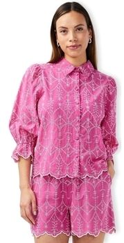 Blúzka Y.a.s  YAS Malura Shirt 3/4  - Raspberry Rose