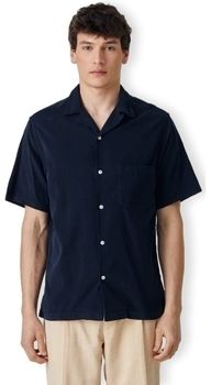 Košele s dlhým rukávom Portuguese Flannel  Cord Camp Collar Shirt - Navy