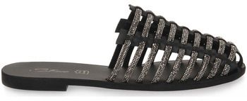 Sandále S.piero  BLACK LEATHER STRASS