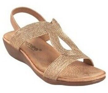 Univerzálna športová obuv Amarpies  Sandalia señora  26621 abz bronce