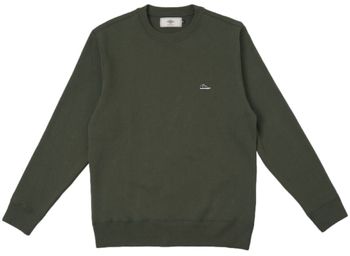 Mikiny Sanjo  K100 Patch Sweatshirt - Green