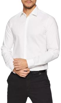 Košele s dlhým rukávom Calvin Klein Jeans  K10K108229 - POPLIN STRETCH SLIM