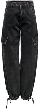 Džínsy Boyfriend Only  ONLPERNILLE HW CARGO JOGGER DNM CRO 15297358